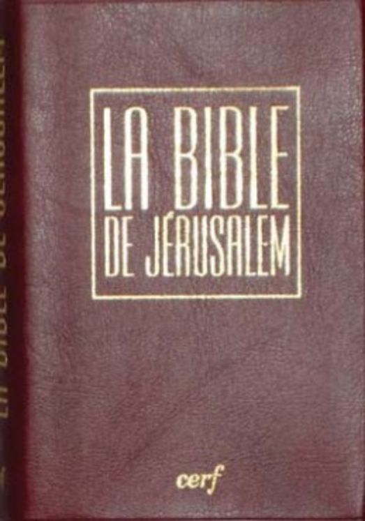 La Bible de Jérusalem (format poche 9x13,5 - étui vinyle bordeaux)