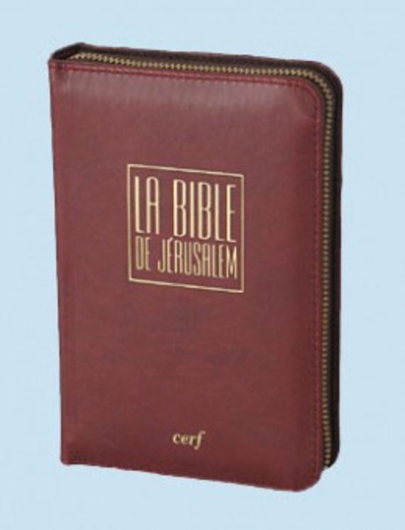 La Bible de Jérusalem poche  (format 10x15 - reliure supérieure, tranche or - étui avec fermeture éclair)