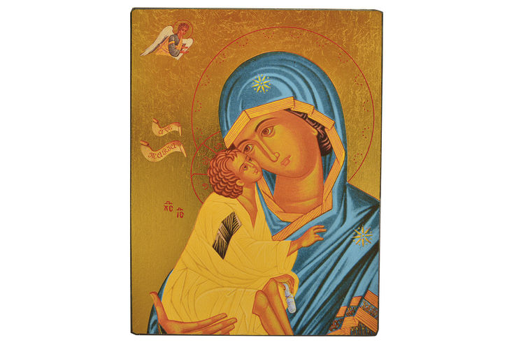 La Vierge de l´Ave Maria - Icône dorée à la feuille 15x11,8 cm -  175.64