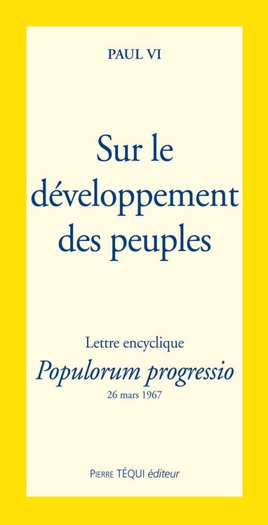 Sur le développement des peuples - Populorum progressio