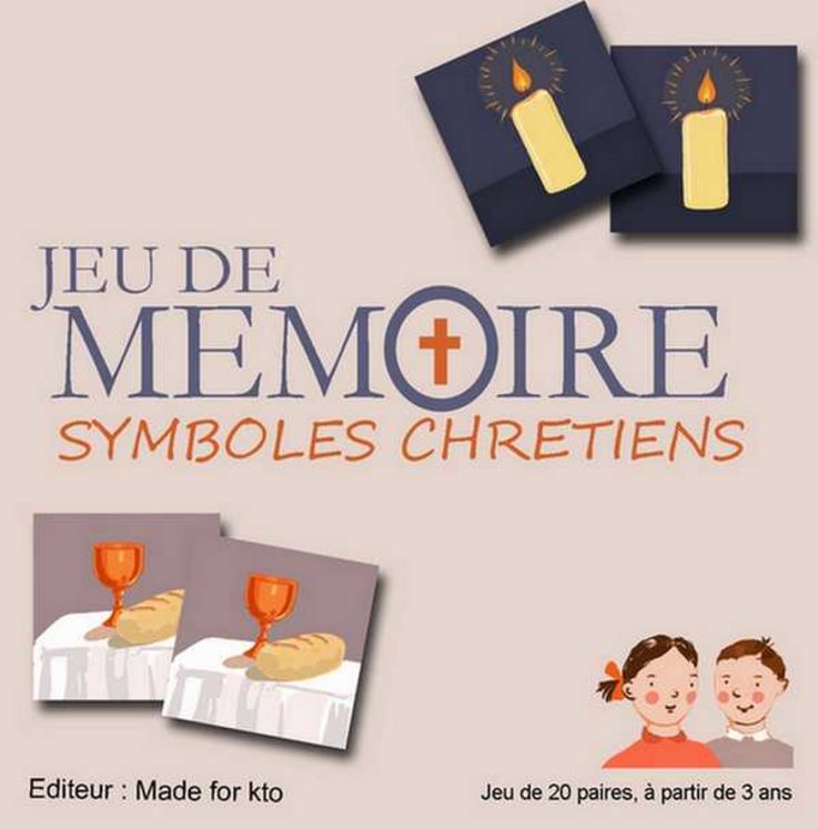 Jeu de mémoire - Symboles chrétiens