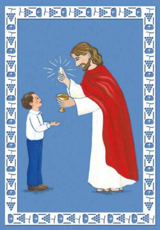 Lot de 25 - Image Communion Jésus et communiant