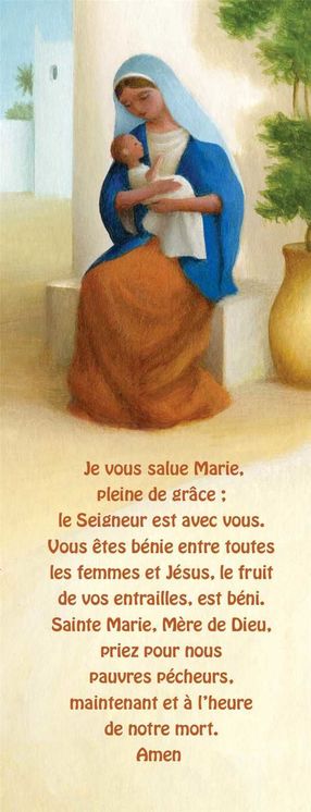 LOT DE 20 - Signet Je vous salue Marie, pleine de grâce. – E.Puybaret