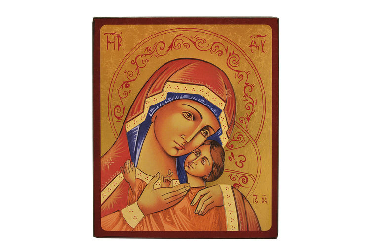 Vierge de Korsun - Icône dorée à la feuille 23,5x19,5 cm -  421.68