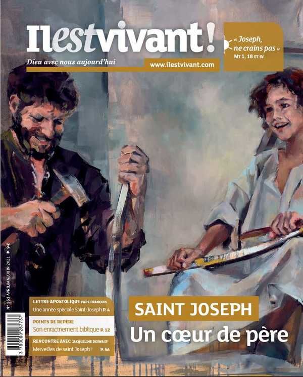 Pack de 10 ex - N°351 -  Une année avec Saint Joseph - Avril - mai - juin 2021