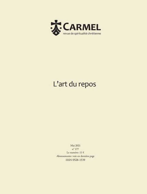 Revue Carmel - L´art du repos