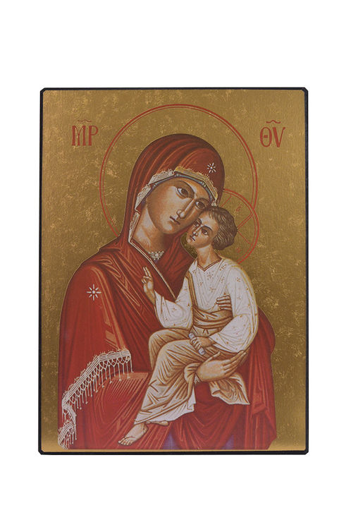 Vierge de Tendresse de Vladimir - Icône dorée à la feuille 15x11,8 cm -  210.64