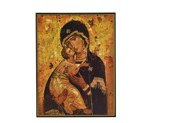 Vierge de Tendresse de Vladimir - Icône classique 23,6x18,1 cm -  134.84