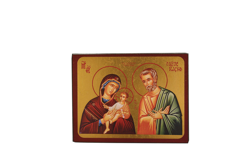 La Sainte Famille - Mini icône autocollante 7x5 cm -  453.11