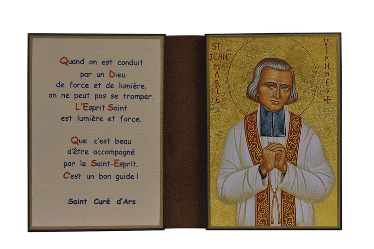 Saint Curé d´Ars - Diptyque 13x19 cm -  592.F6