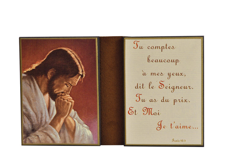 Le Christ en Prière - Diptyque 8x15 cm -  866.F3