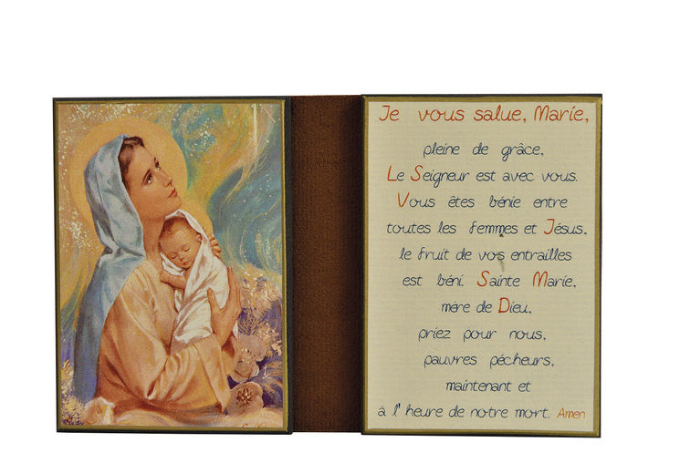 Vierge des Pauvres - Diptyque 8x15 cm -  720.F3