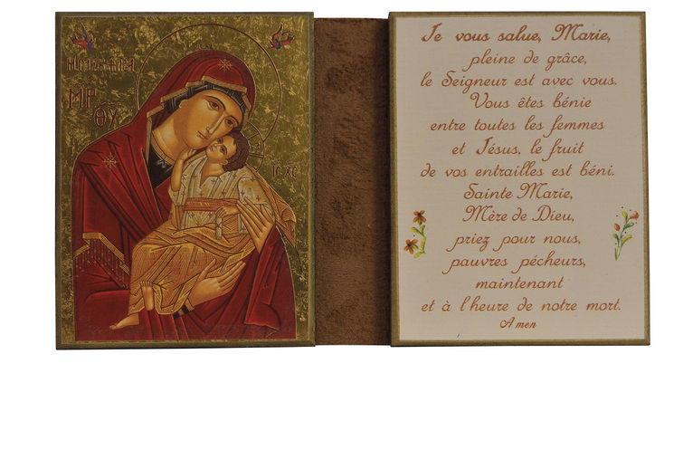 Vierge de Tendresse - Diptyque 8x15 cm -  749.F3