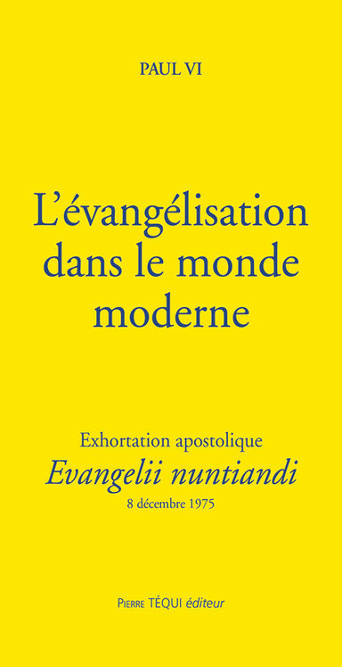 L´évangélisation dans le monde moderne