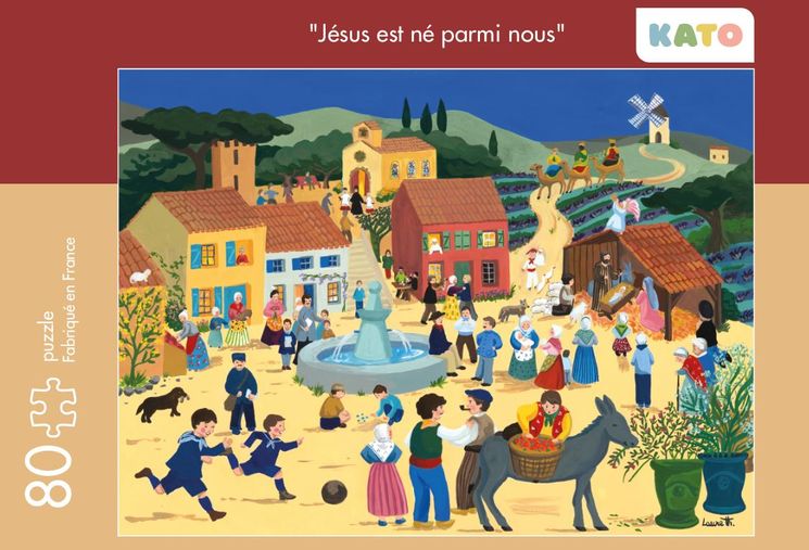 "Puzzle KATO ""Jésus est né parmi nous"""