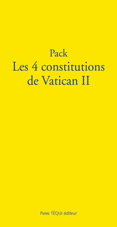 Pack  Les 4 constitutions  de Vatican II