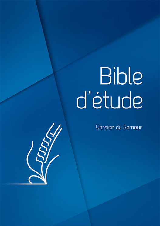 Bible d´étude - Version Semeur, rigide bleue