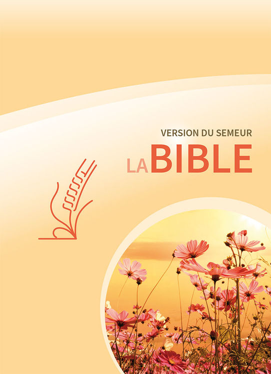 Bible, Version du Semeur 2015, rigide jaune fleurs, tranche blanche