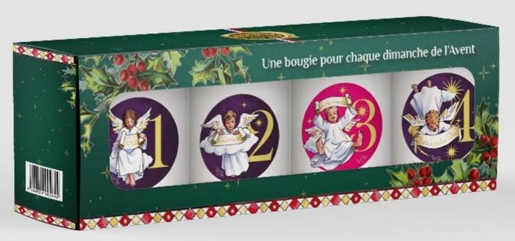 Coffret Kit de 4 bougies veilleuses de l´avent