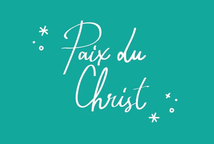 Lot de 20 - Carte simple Paix du Christ