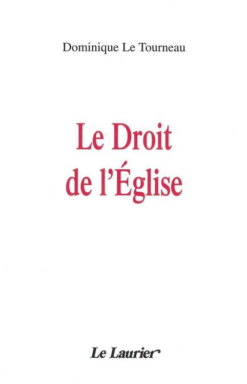 Le droit de l'Eglise