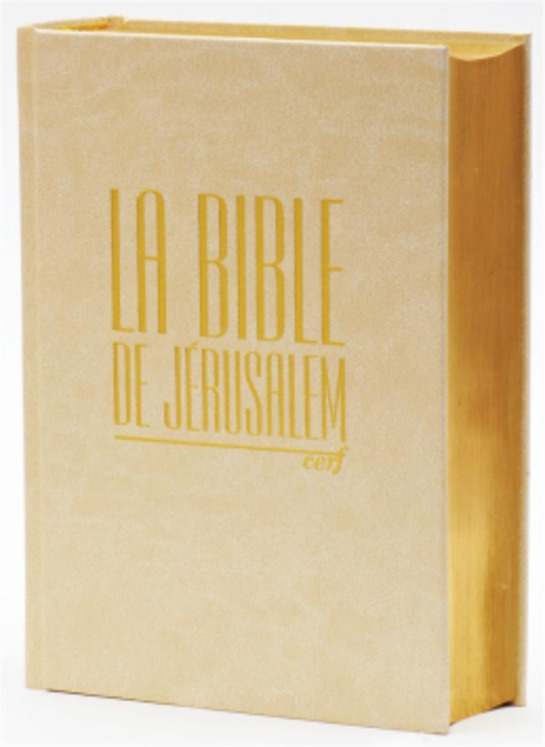 Bible de Jérusalem compacte reliée skyvertex crème, dorée