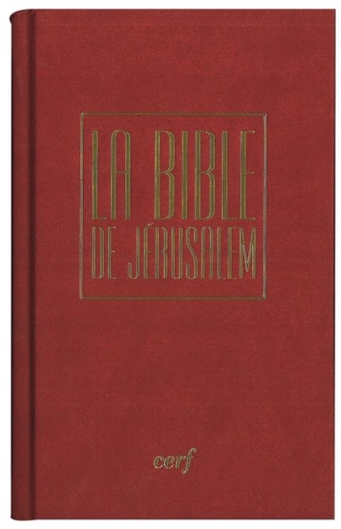 Bible de Jérusalem poche reliée rouge sous coffret