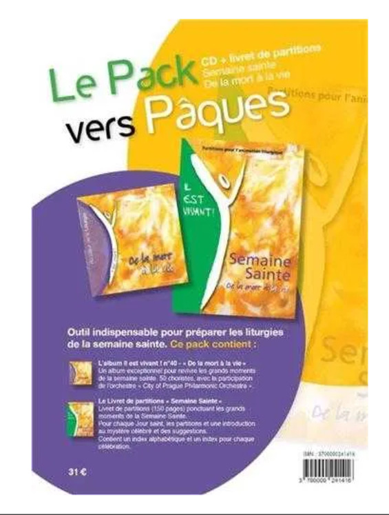 Pack Vers Pâques (semaine Sainte) CD + Livret