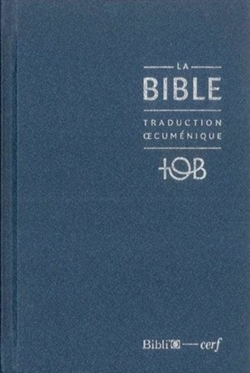 Bible Tob reliée rigide bleue 2010