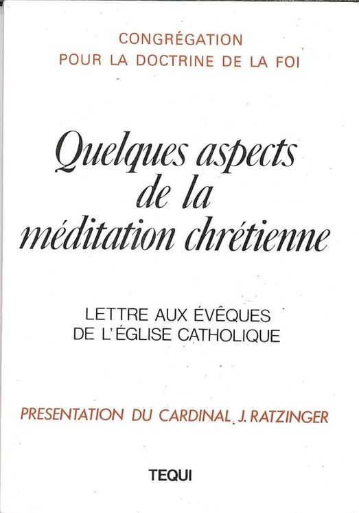 Quelques aspects de la méditation chrétienne