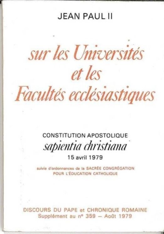 Sur les Universités catholiques