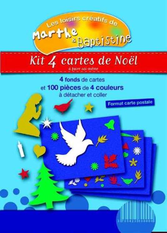 Lot de 10 - kits cartes Noel