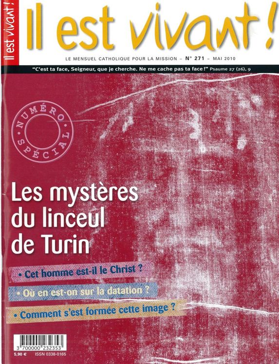 Pack de 10 ex N°271 - Il est vivant - Mai 2010 - Les mystères du Linceul de Turin